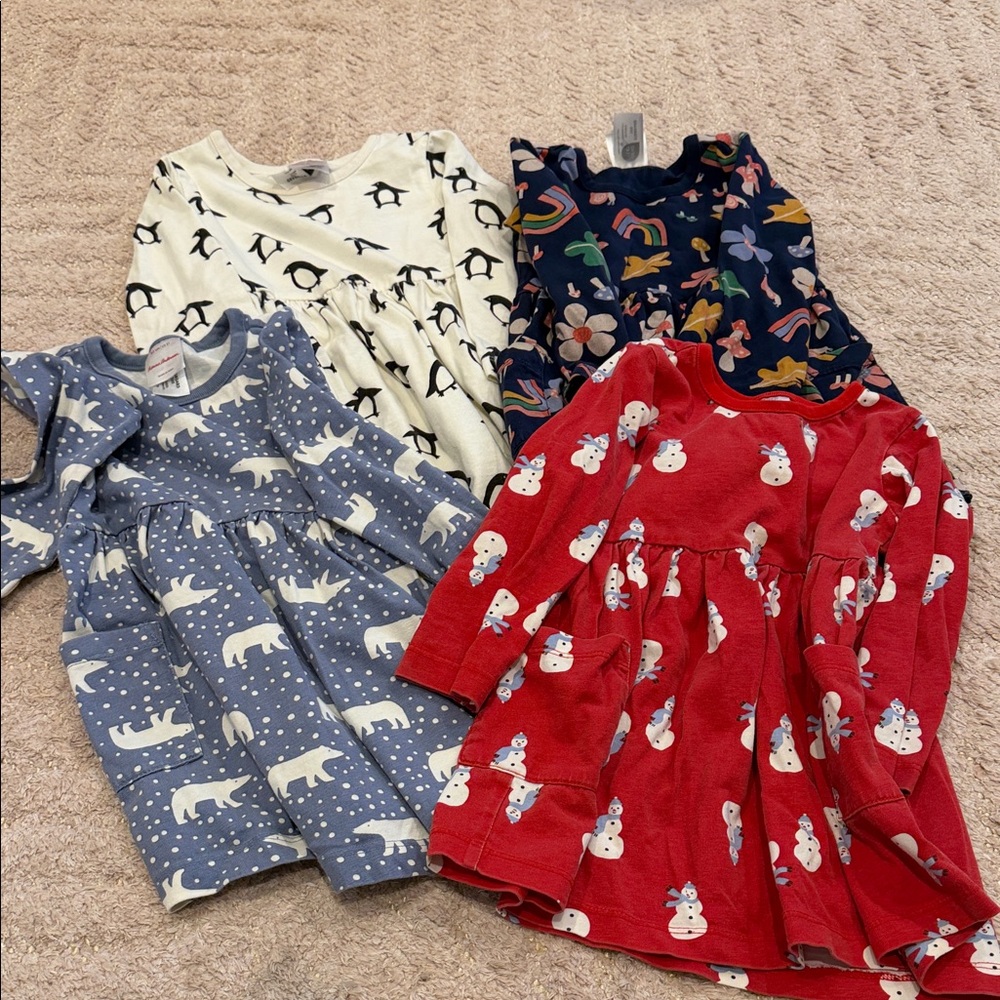 Hanna Andersson Girls Dresses - Red, Navy, Blue, Cream